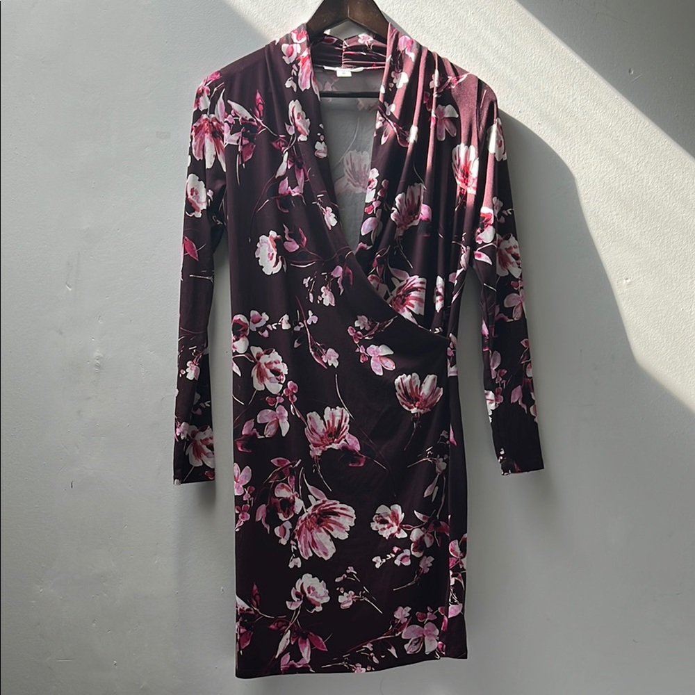 Motherhood Floral Wrap Maternity Dress Size S